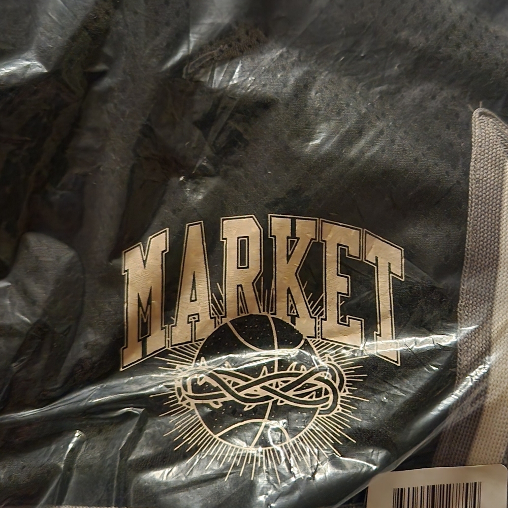 Market Studio Black Barbwire Graphic Short